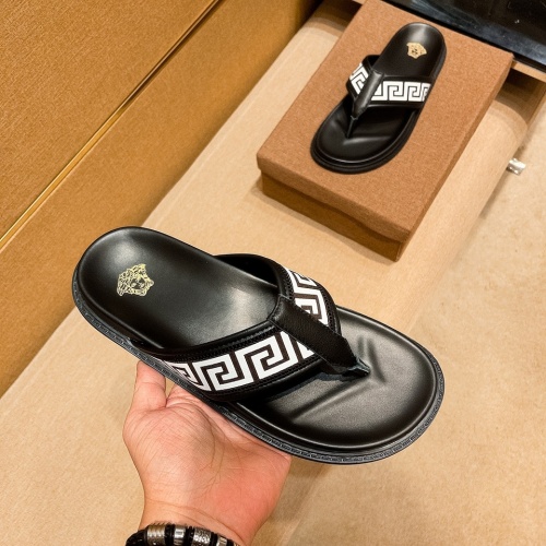 Replica Versace Slippers For Men #973330 $48.00 USD for Wholesale