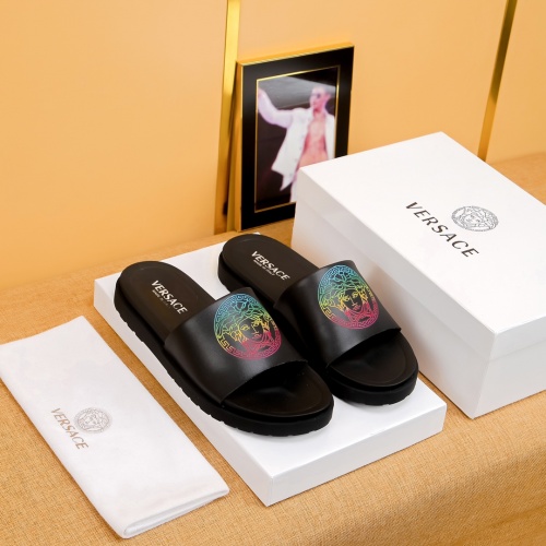 Replica Versace Slippers For Men #973348 $48.00 USD for Wholesale
