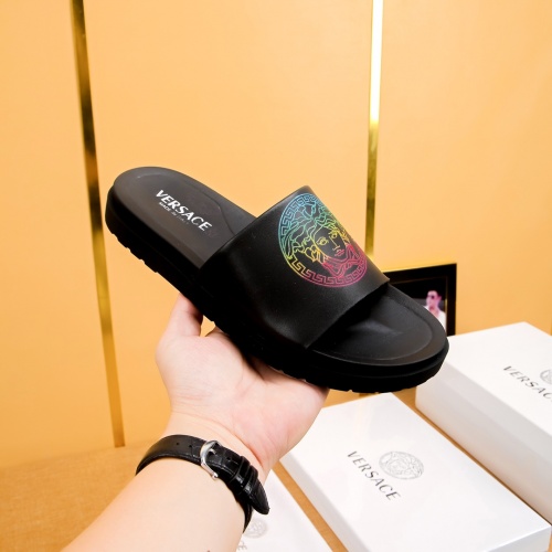 Replica Versace Slippers For Men #973348 $48.00 USD for Wholesale