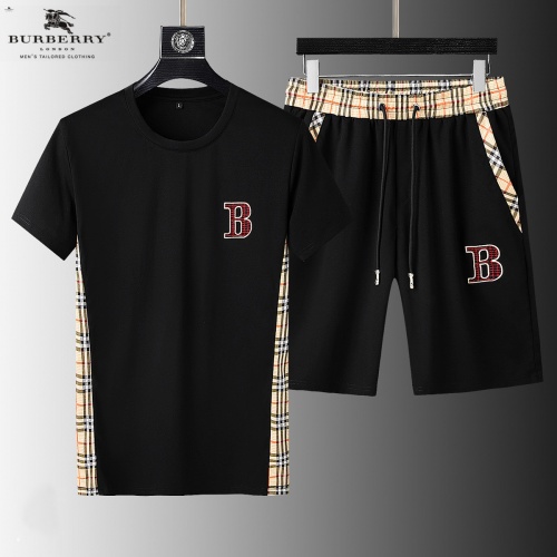 Burberry Tracksuits Short Sleeved For Men #974213 $60.00 USD, Wholesale Replica Burberry Tracksuits