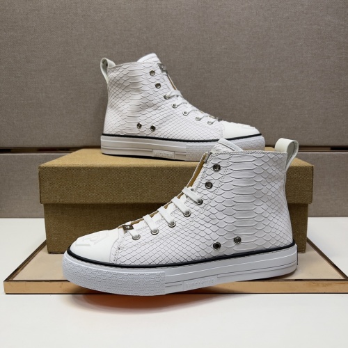Replica Philipp Plein PP High Tops Shoes For Men #974632 $98.00 USD for Wholesale