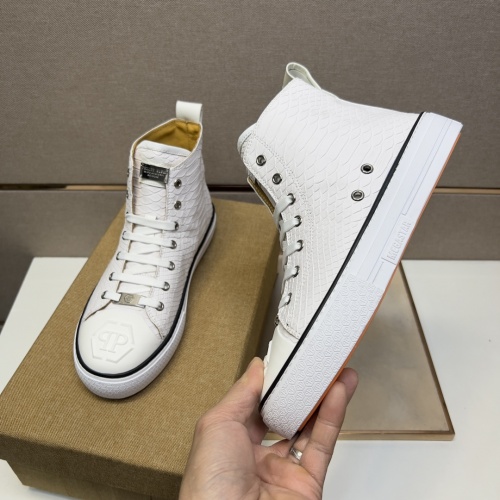 Replica Philipp Plein PP High Tops Shoes For Men #974632 $98.00 USD for Wholesale