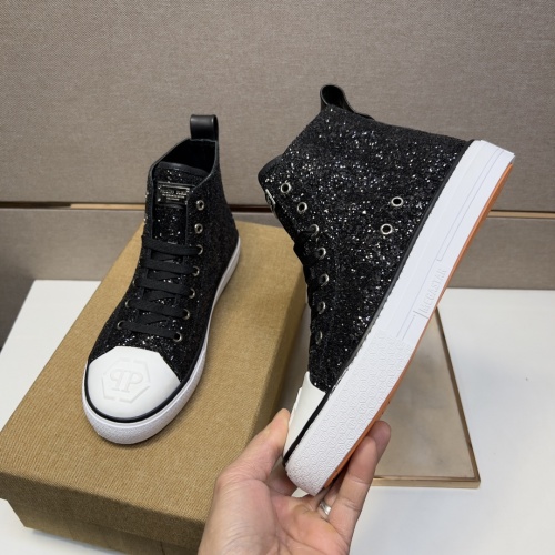 Replica Philipp Plein PP High Tops Shoes For Men #974638 $98.00 USD for Wholesale