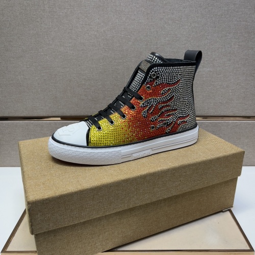 Replica Philipp Plein PP High Tops Shoes For Men #974639 $102.00 USD for Wholesale