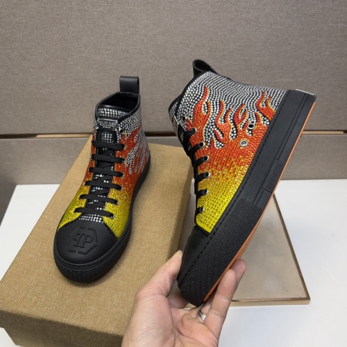 Replica Philipp Plein PP High Tops Shoes For Men #974640 $102.00 USD for Wholesale