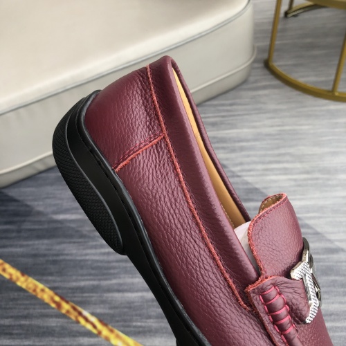 Replica Prada Leather Shoes For Men #974687 $88.00 USD for Wholesale
