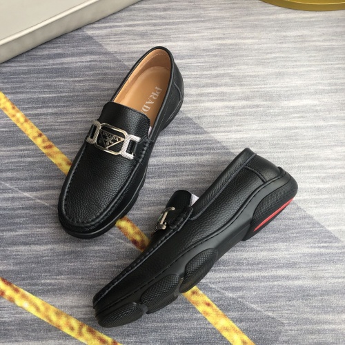 Replica Prada Leather Shoes For Men #974693 $88.00 USD for Wholesale