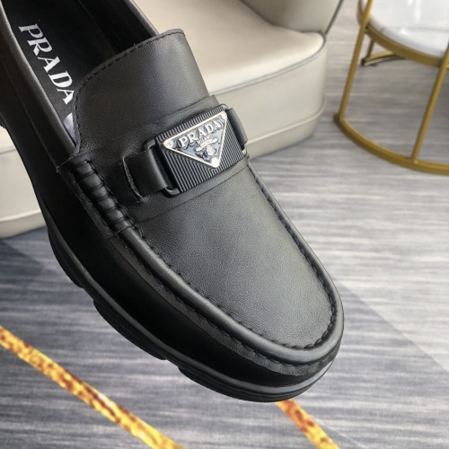 Replica Prada Leather Shoes For Men #974694 $88.00 USD for Wholesale