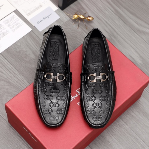 Replica Ferragamo Salvatore FS Leather Shoes For Men #974724 $68.00 USD for Wholesale