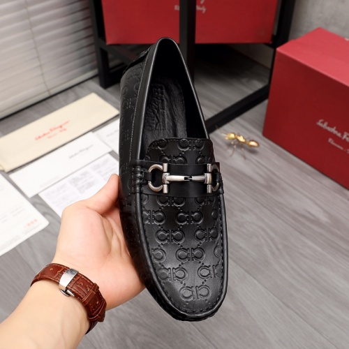 Replica Salvatore Ferragamo Leather Shoes For Men #974724 $68.00 USD for Wholesale