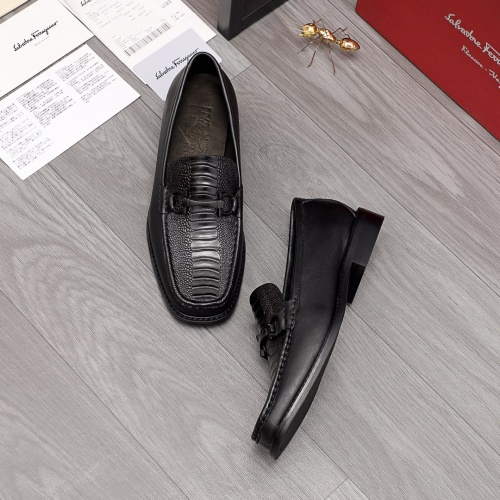 Replica Ferragamo Salvatore FS Leather Shoes For Men #974837 $88.00 USD for Wholesale
