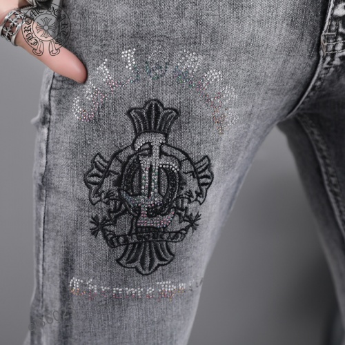Replica Chrome Hearts Jeans For Men #975909 $48.00 USD for Wholesale