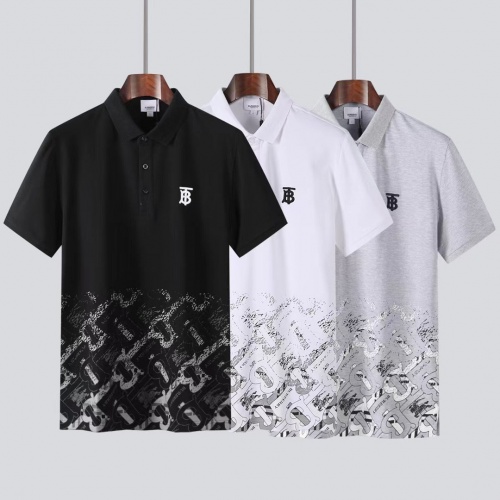 Replica Burberry T-Shirts Short Sleeved For Men #975966 $39.00 USD for Wholesale