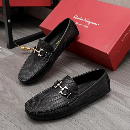 Ferragamo Salvatore FS Leather Shoes For Men #976372