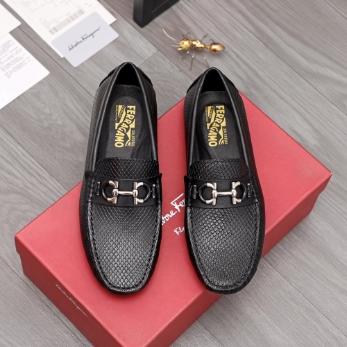 Replica Ferragamo Salvatore FS Leather Shoes For Men #976372 $68.00 USD for Wholesale