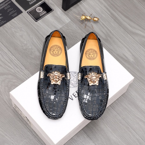Replica Versace Leather Shoes For Men #976389 $68.00 USD for Wholesale