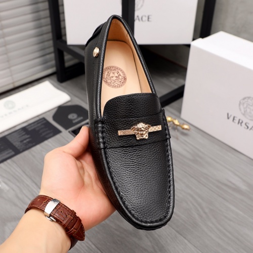 Replica Versace Leather Shoes For Men #976393 $68.00 USD for Wholesale