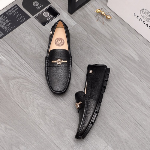Replica Versace Leather Shoes For Men #976393 $68.00 USD for Wholesale