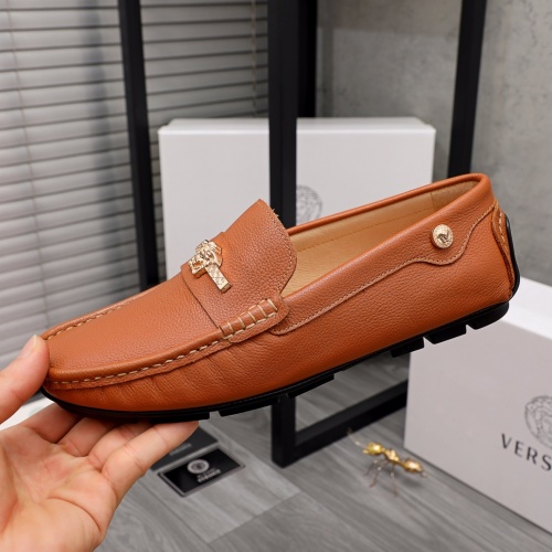 Replica Versace Leather Shoes For Men #976395 $68.00 USD for Wholesale