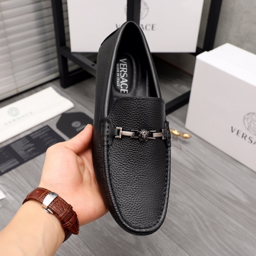 Replica Versace Leather Shoes For Men #976398 $68.00 USD for Wholesale