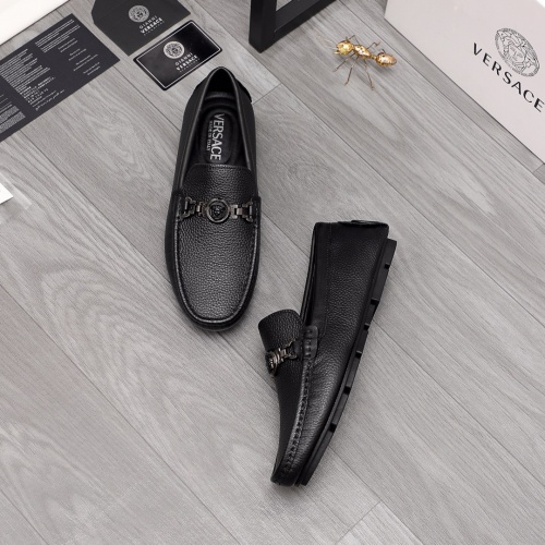 Replica Versace Leather Shoes For Men #976401 $68.00 USD for Wholesale