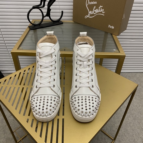 Replica Christian Louboutin High Tops Shoes For Men #976515 $92.00 USD for Wholesale
