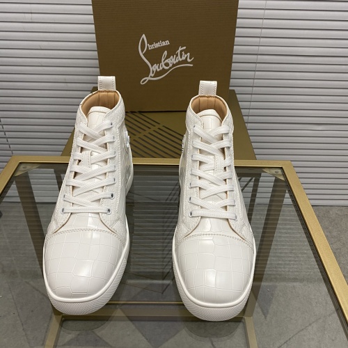 Replica Christian Louboutin High Tops Shoes For Men #976517 $92.00 USD for Wholesale