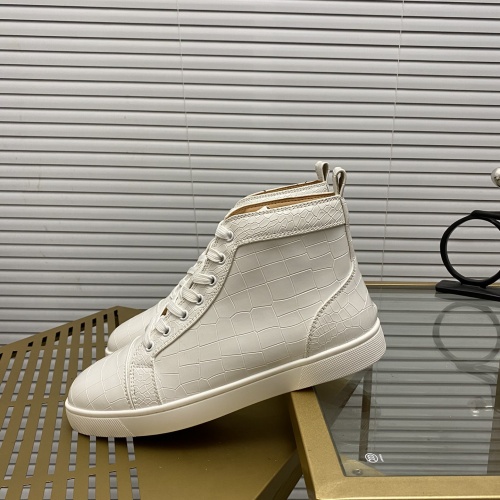 Replica Christian Louboutin High Tops Shoes For Men #976517 $92.00 USD for Wholesale