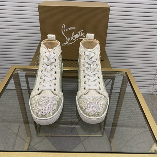 Replica Christian Louboutin High Tops Shoes For Men #976519 $92.00 USD for Wholesale