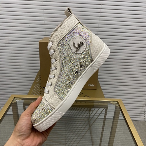 Replica Christian Louboutin High Tops Shoes For Men #976519 $92.00 USD for Wholesale