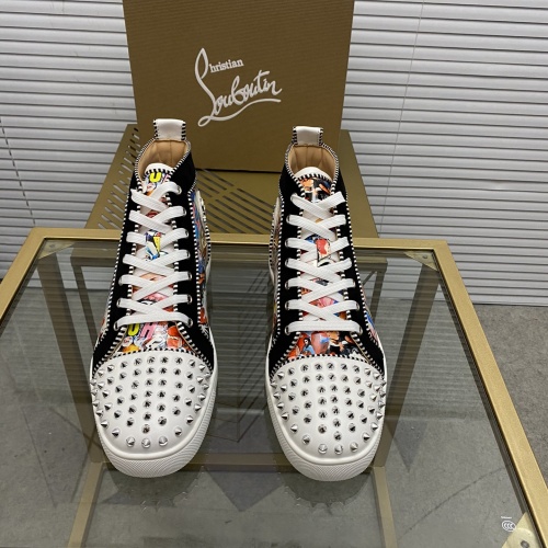 Replica Christian Louboutin High Tops Shoes For Men #976521 $92.00 USD for Wholesale
