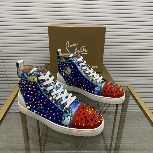 Christian Louboutin High Tops Shoes For Men #976523 $96.00 USD, Wholesale Replica Christian Louboutin High Top Shoes