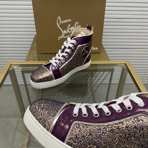 Replica Christian Louboutin High Tops Shoes For Men #976529 $98.00 USD for Wholesale
