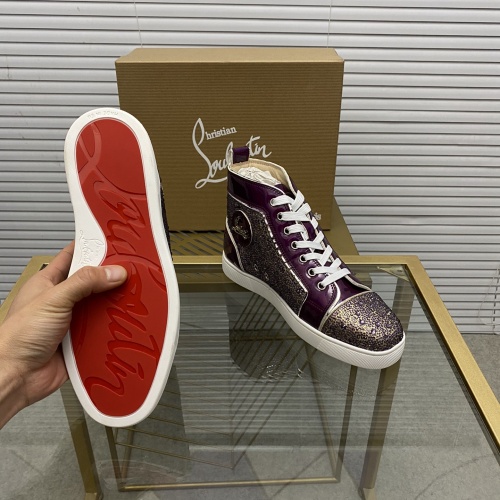 Replica Christian Louboutin High Tops Shoes For Men #976529 $98.00 USD for Wholesale