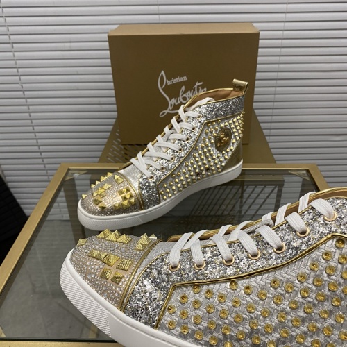 Replica Christian Louboutin High Tops Shoes For Men #976531 $98.00 USD for Wholesale
