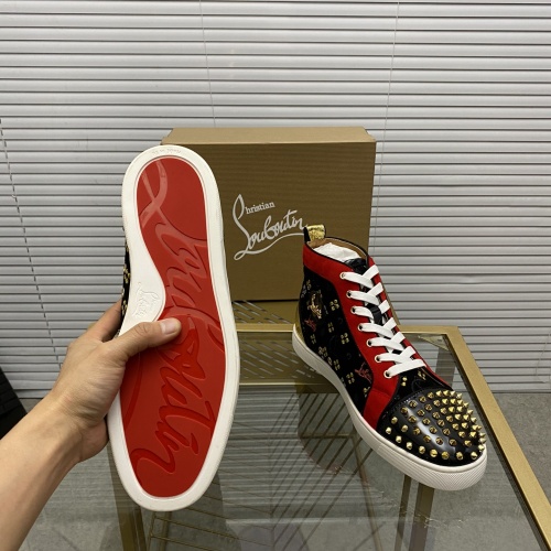 Replica Christian Louboutin High Tops Shoes For Men #976533 $98.00 USD for Wholesale