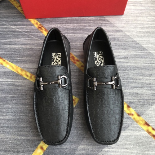 Replica Ferragamo Salvatore FS Leather Shoes For Men #976559 $98.00 USD for Wholesale