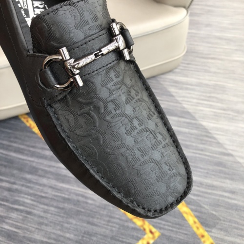 Replica Salvatore Ferragamo Leather Shoes For Men #976559 $98.00 USD for Wholesale