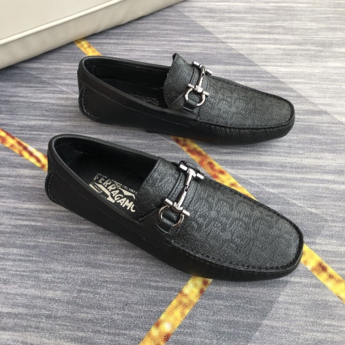 Replica Ferragamo Salvatore FS Leather Shoes For Men #976560 $98.00 USD for Wholesale