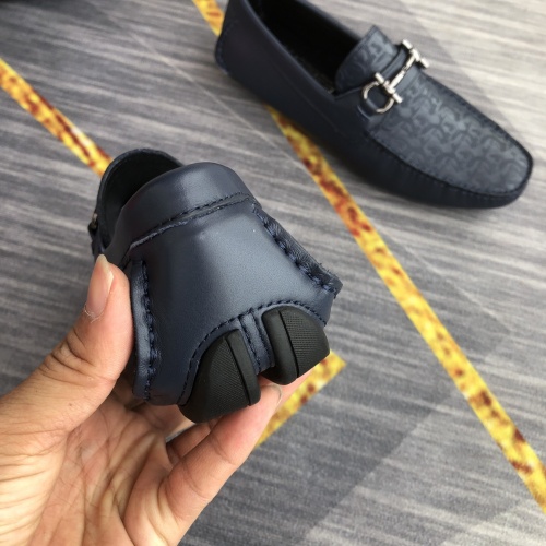 Replica Salvatore Ferragamo Leather Shoes For Men #976561 $98.00 USD for Wholesale