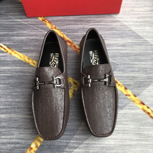 Replica Ferragamo Salvatore FS Leather Shoes For Men #976562 $98.00 USD for Wholesale