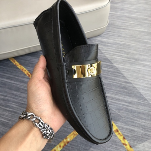 Replica Versace Leather Shoes For Men #976566 $98.00 USD for Wholesale