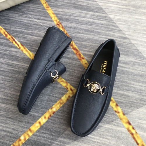 Replica Versace Leather Shoes For Men #976571 $98.00 USD for Wholesale