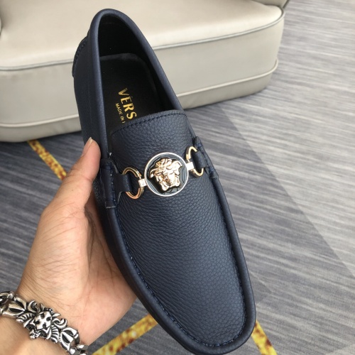 Replica Versace Leather Shoes For Men #976571 $98.00 USD for Wholesale