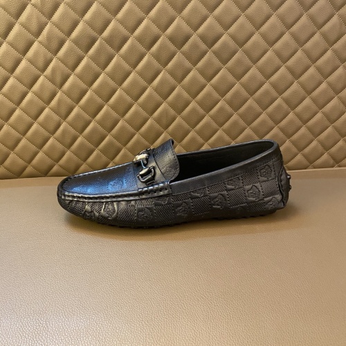 Replica Versace Leather Shoes For Men #976580 $76.00 USD for Wholesale