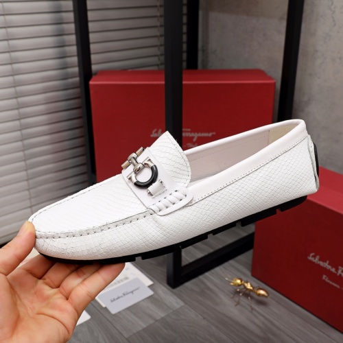 Replica Ferragamo Salvatore FS Leather Shoes For Men #976586 $68.00 USD for Wholesale