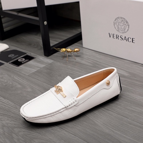 Replica Versace Leather Shoes For Men #976589 $68.00 USD for Wholesale