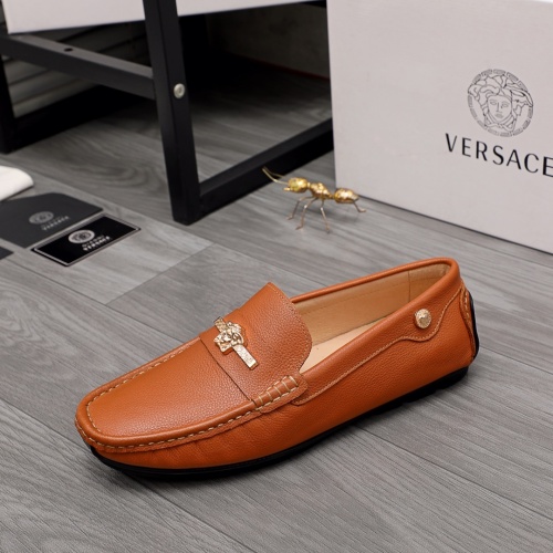 Replica Versace Leather Shoes For Men #976590 $68.00 USD for Wholesale