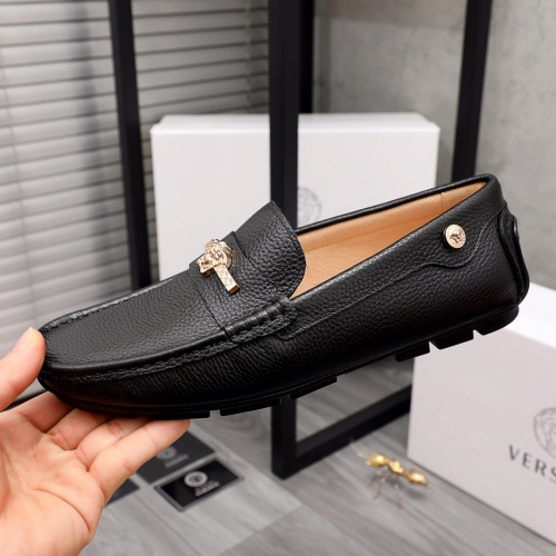Replica Versace Leather Shoes For Men #976591 $68.00 USD for Wholesale