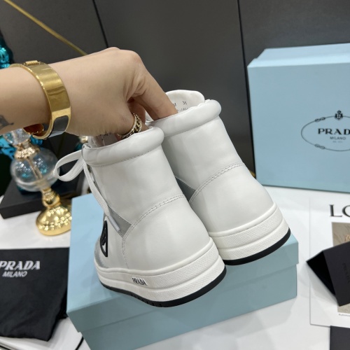 Replica Prada High Tops Shoes For Women #976718 $122.00 USD for Wholesale